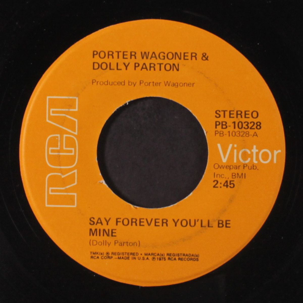 say forever you'll be mine by PORTER WAGONER & DOLLY PARTON