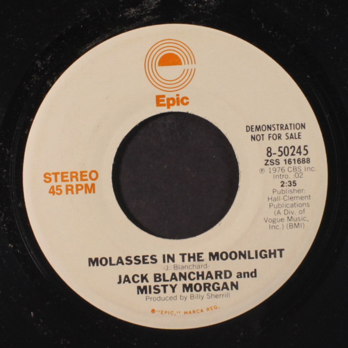 molasses in the moonlight/mono by JACK BLANCHARD & MISTY MORGAN