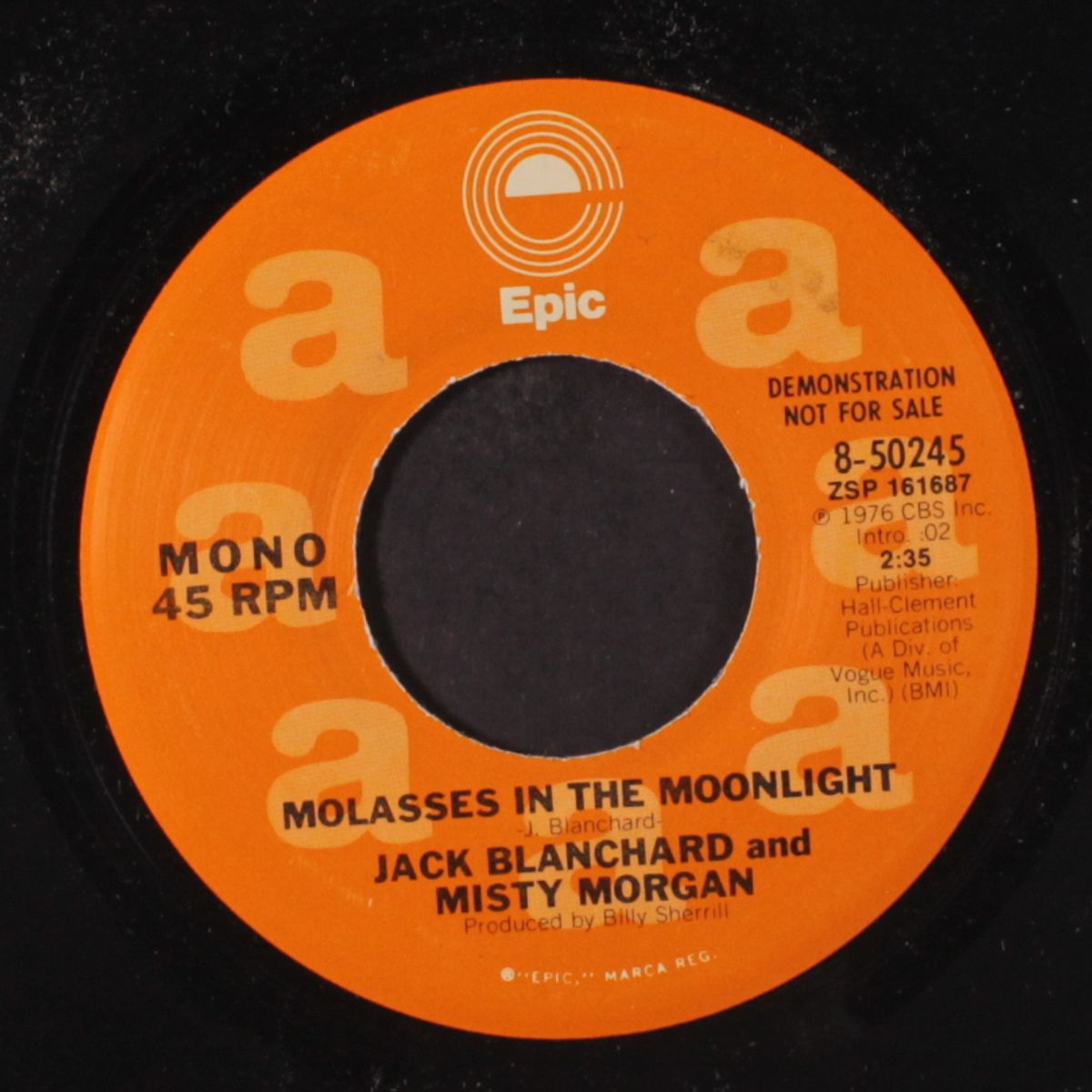 molasses in the moonlight/mono by JACK BLANCHARD & MISTY MORGAN