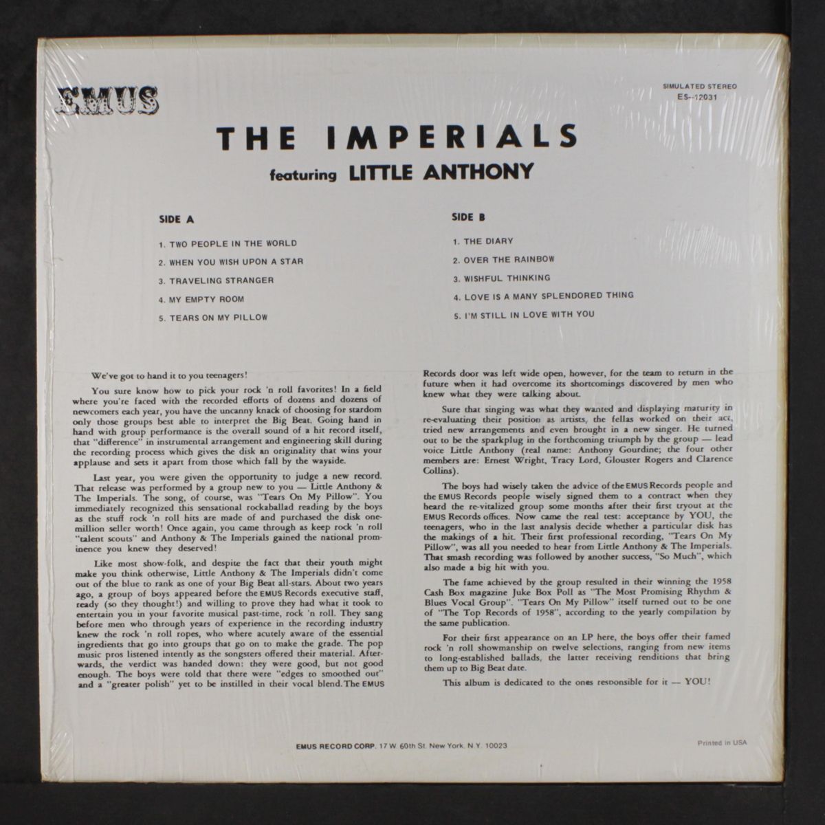 we are by LITTLE ANTHONY & IMPERIALS
