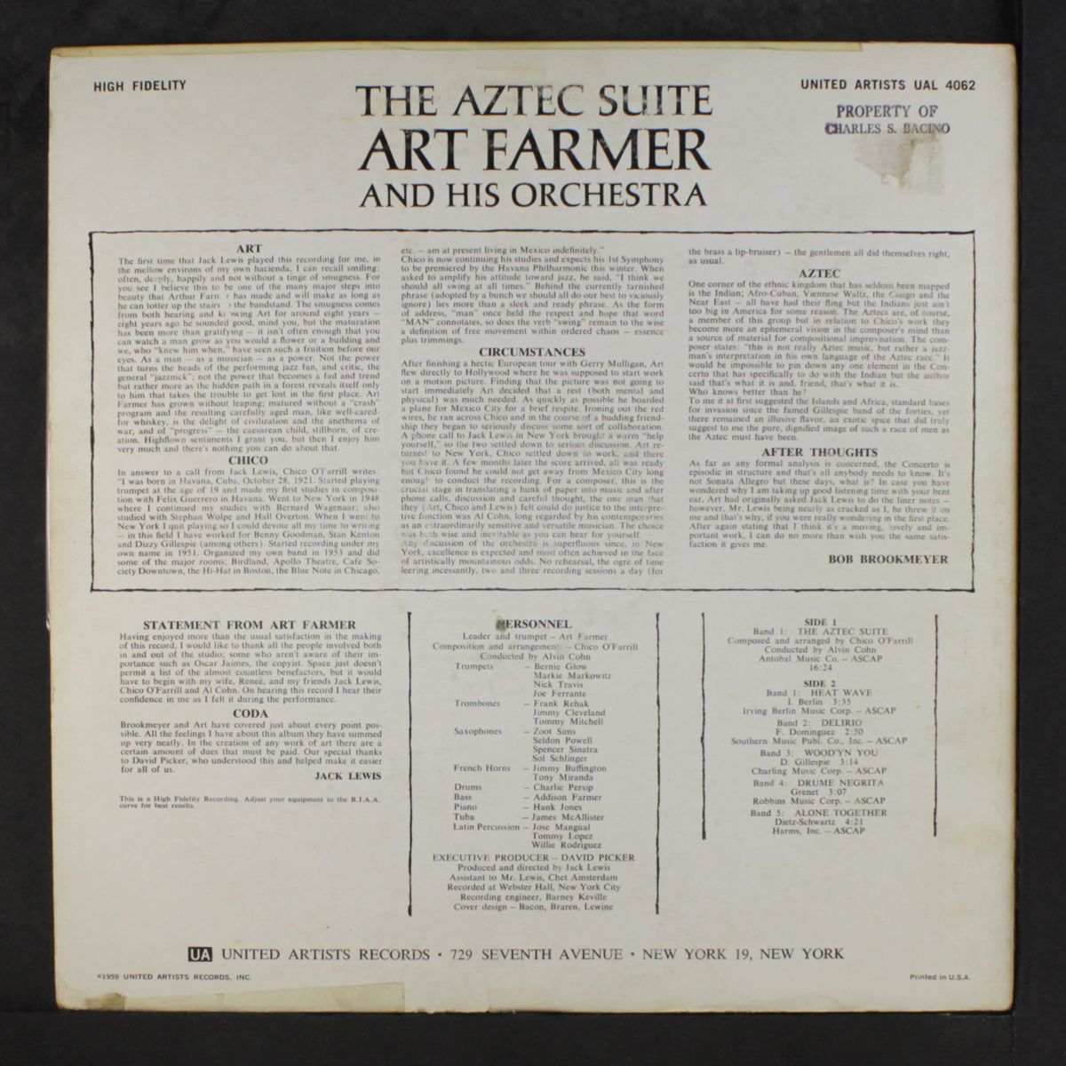 the aztec suite by ART FARMER