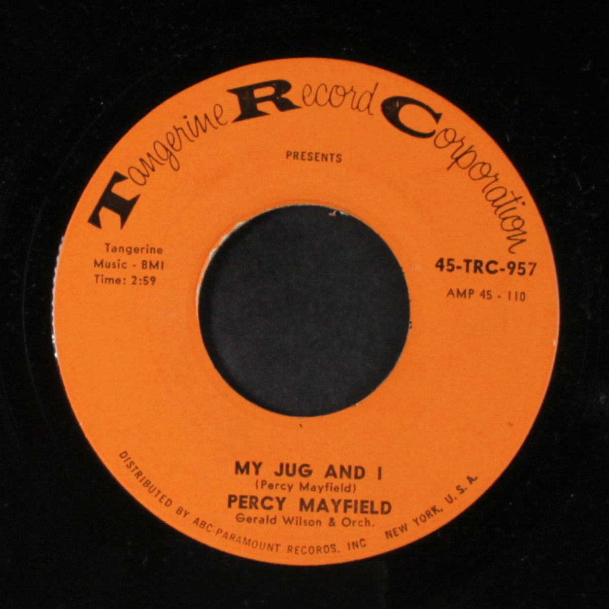 my jug and i / give me time to explain by PERCY MAYFIELD