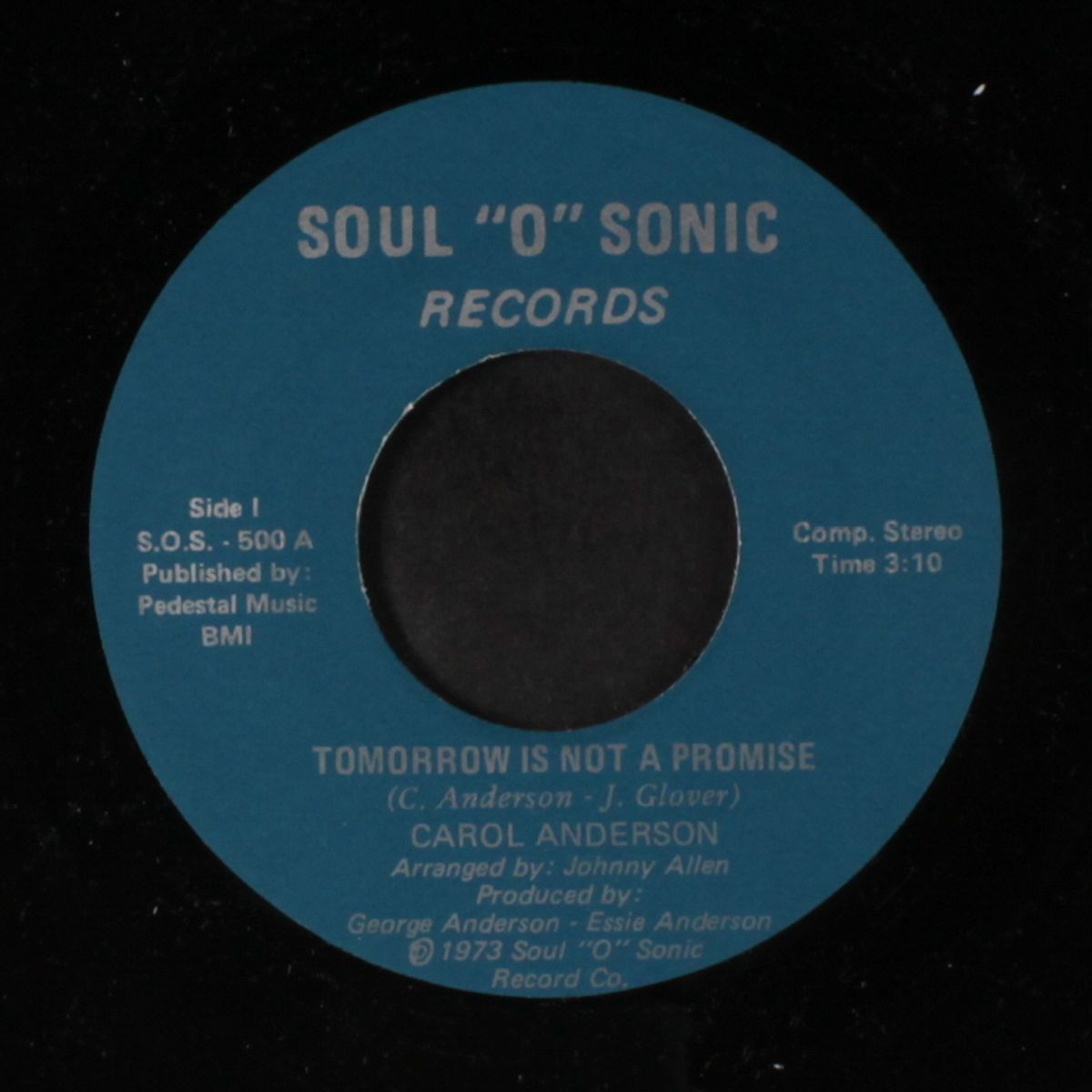 tomorrow is not a promise / one man's woman by CAROL ANDERSON