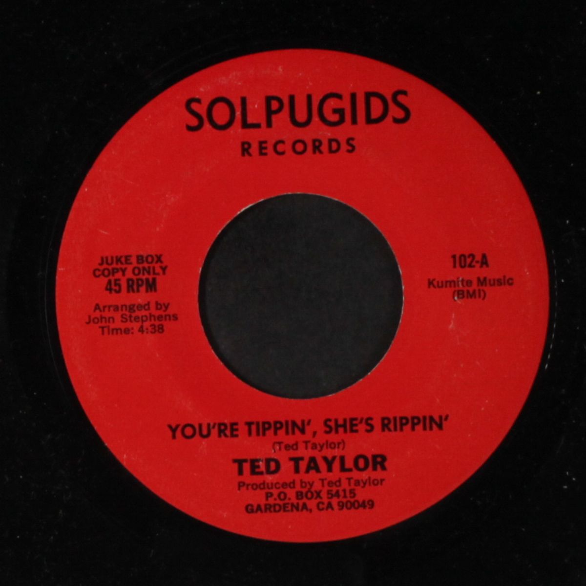 you're tippin' she's rippin' / little red rooster by TED TAYLOR