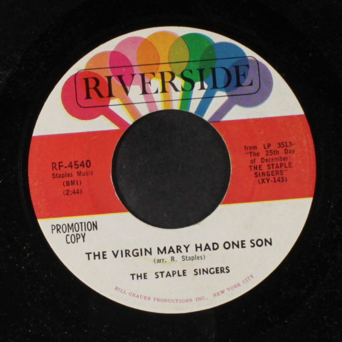 the virgin mary had one son / there was a star by STAPLE SINGERS