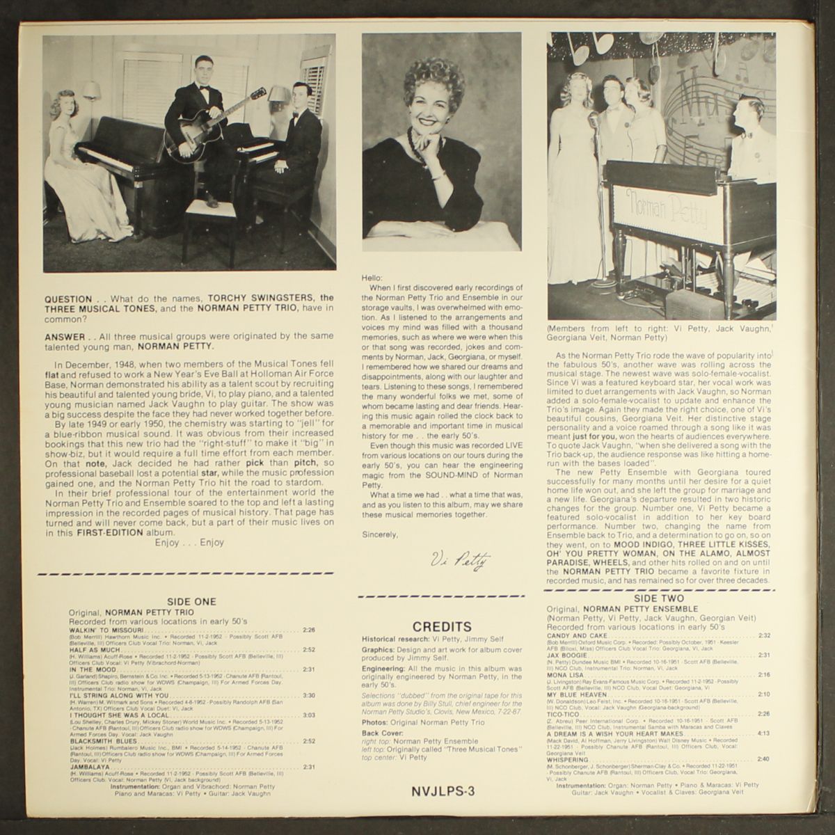 nor-va-jak presents the norman petty ensemble by NORMAN PETTY