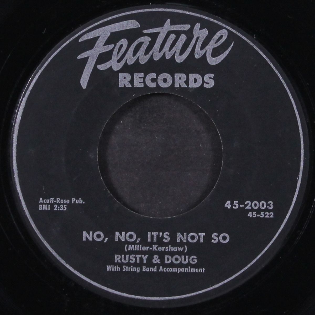 no, no, it's not so / it's better to be a has been by RUSTY & DOUG