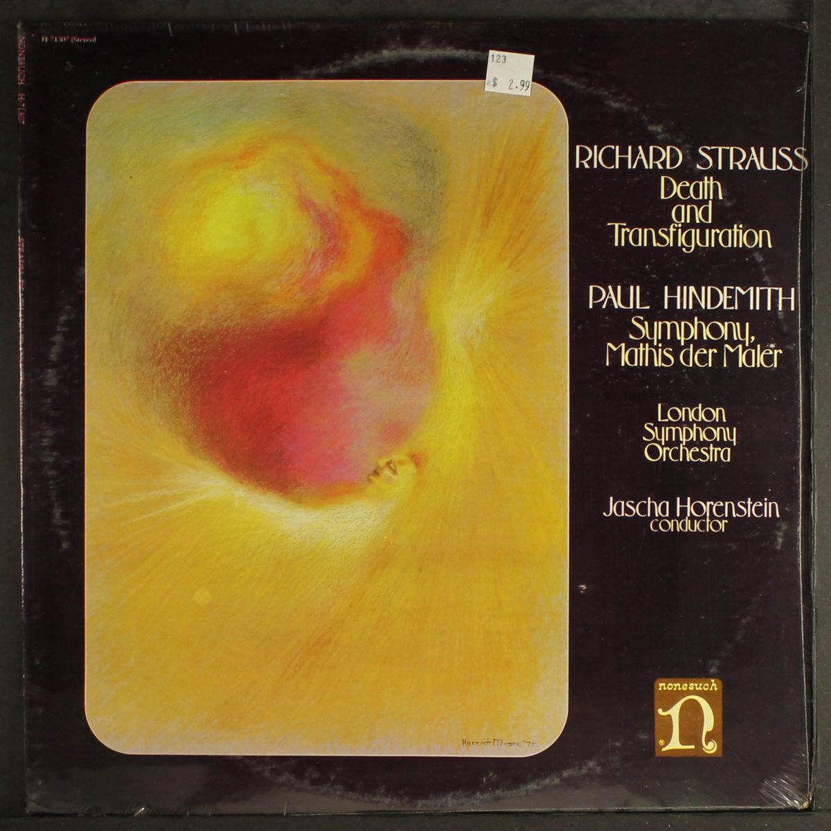 strauss: death & transfiguration / hindemith: symphony, mathis der mal by JASCHA HORENSTEIN