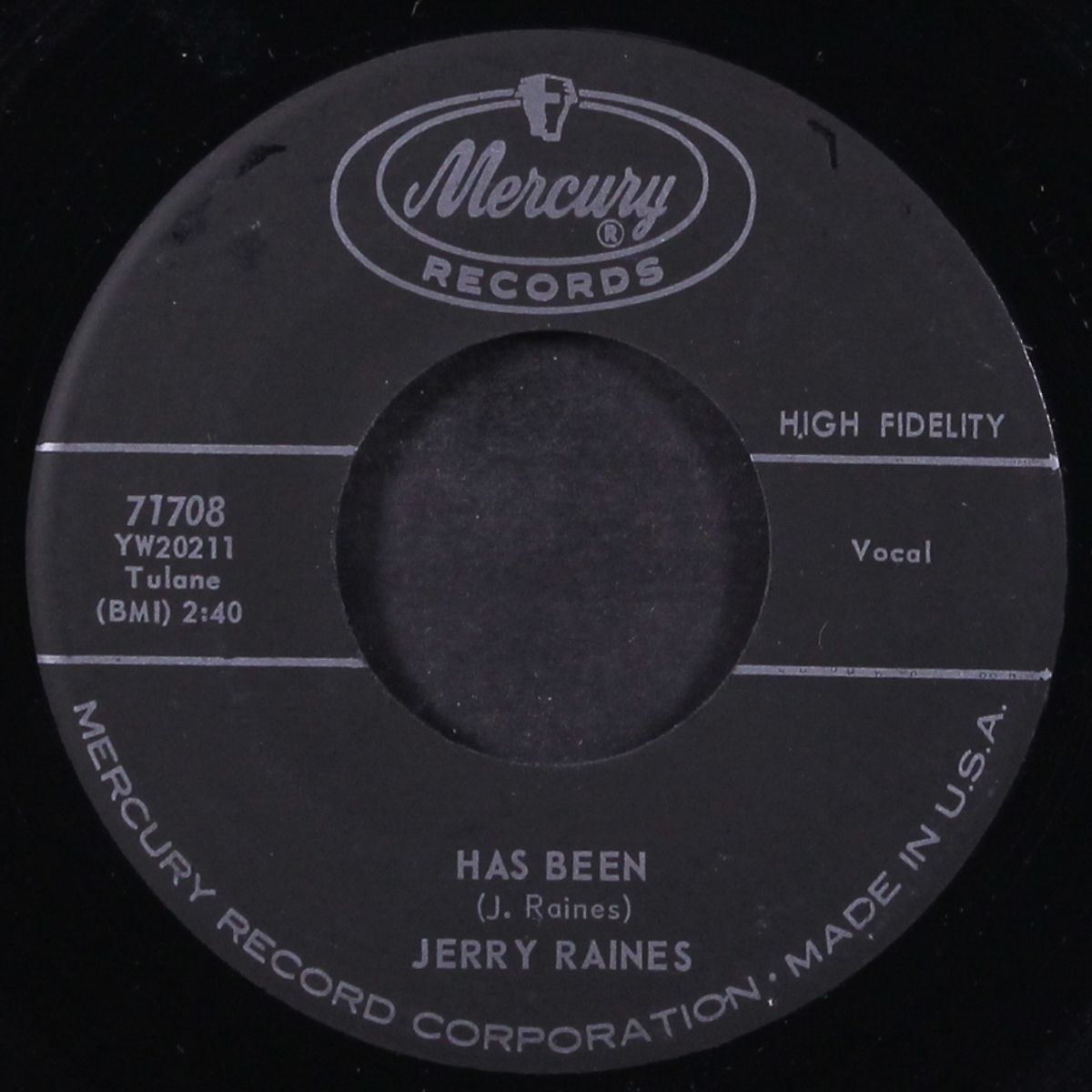 no more / has been by JERRY RAINES