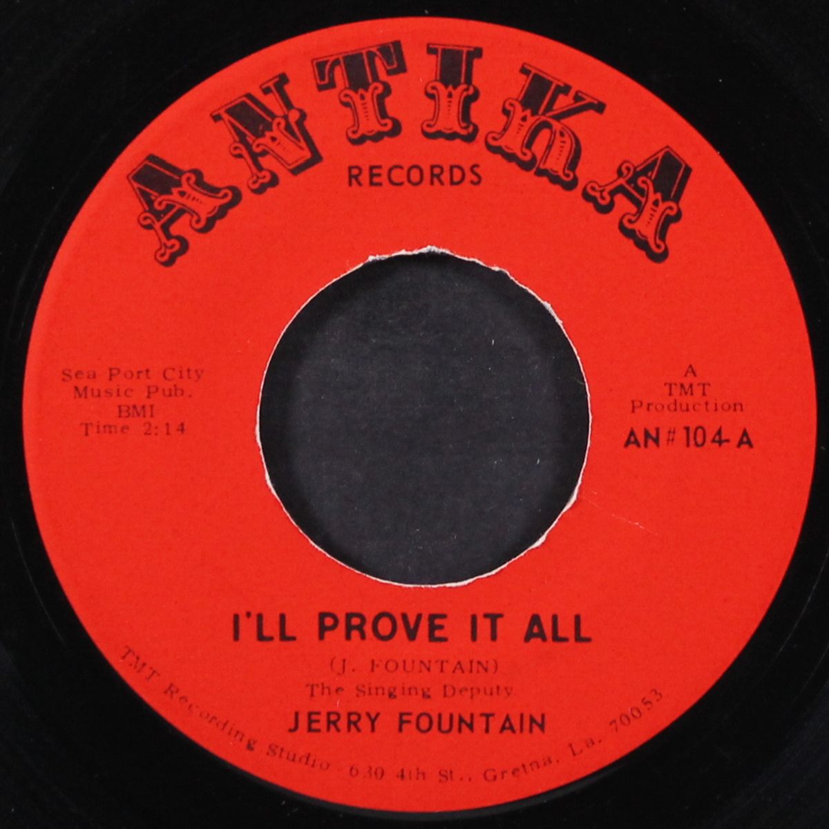 banks of the old ponchartrain / i'll prove it all by JERRY FOUNTAIN