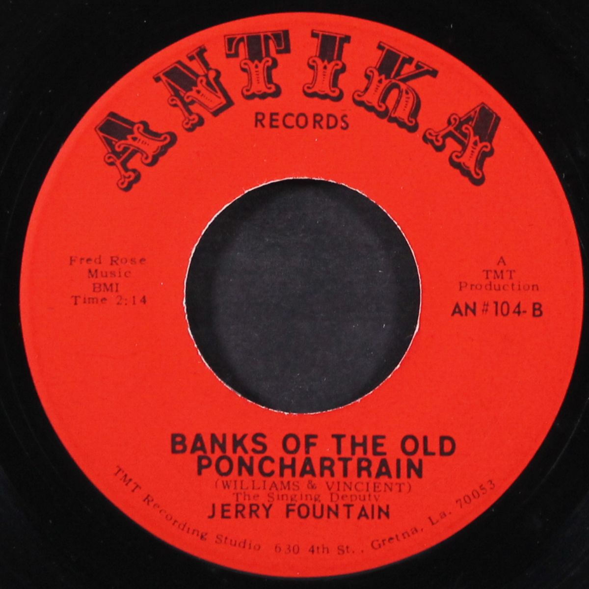 banks of the old ponchartrain / i'll prove it all by JERRY FOUNTAIN