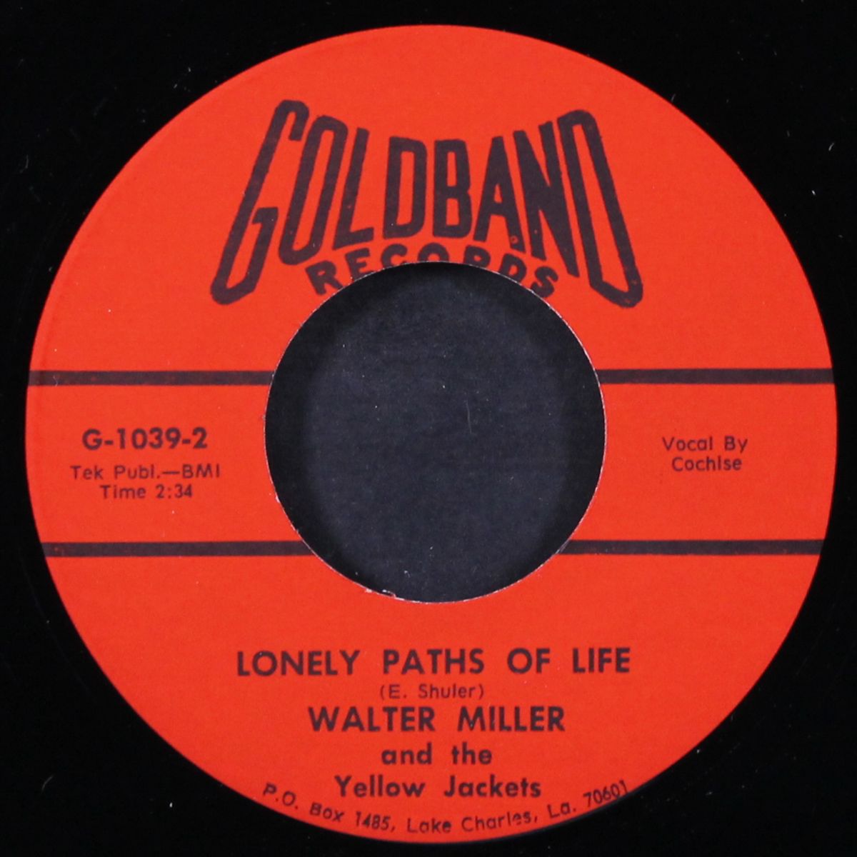 i wanna rock rock roll / lonely paths of life by WALTER MILLER & YELLOW JACKETS