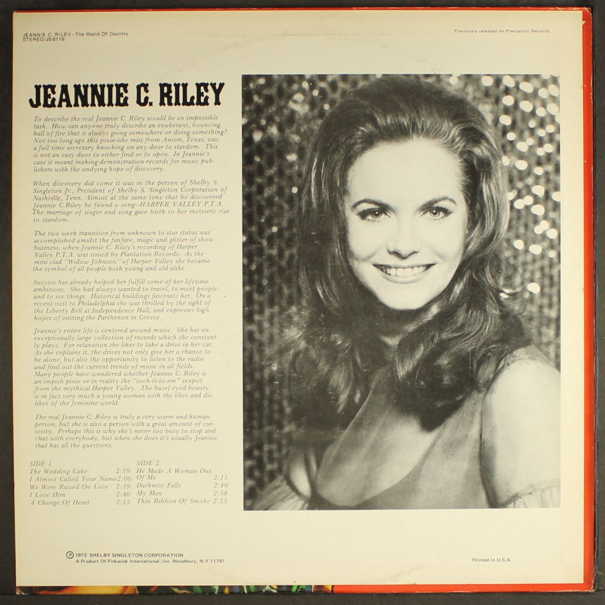 the world of country by JEANNIE C. RILEY