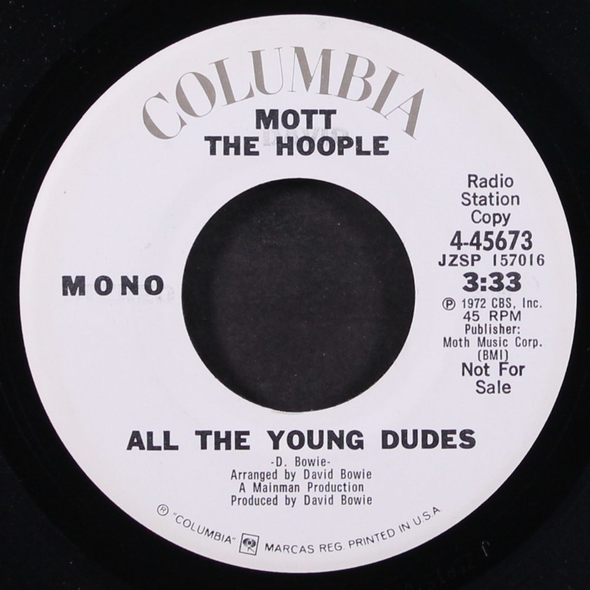 all the young dudes / mono by MOTT THE HOOPLE