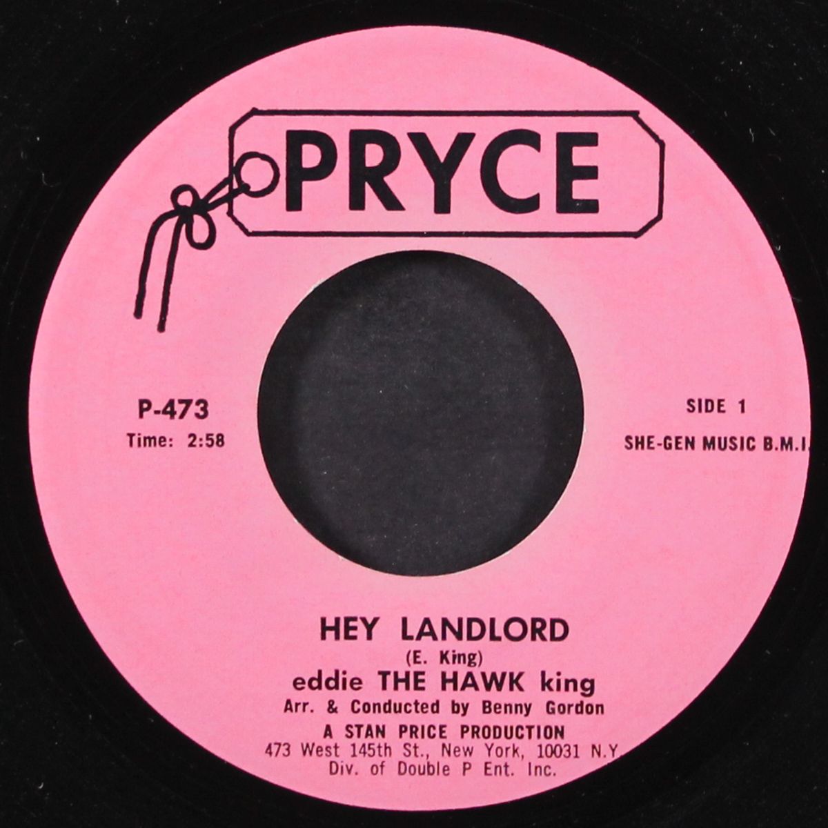 hey landlord / never had enough love by EDDIE 'THE HAWK' KING