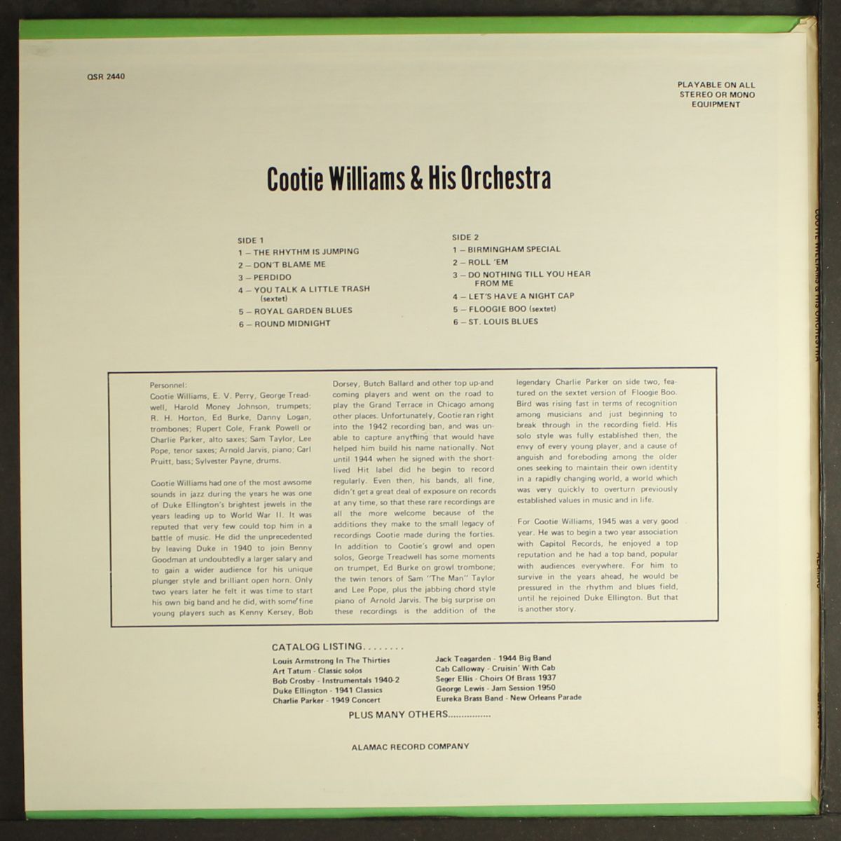 cootie williams by COOTIE WILLIAMS & HIS ORCHESTRA