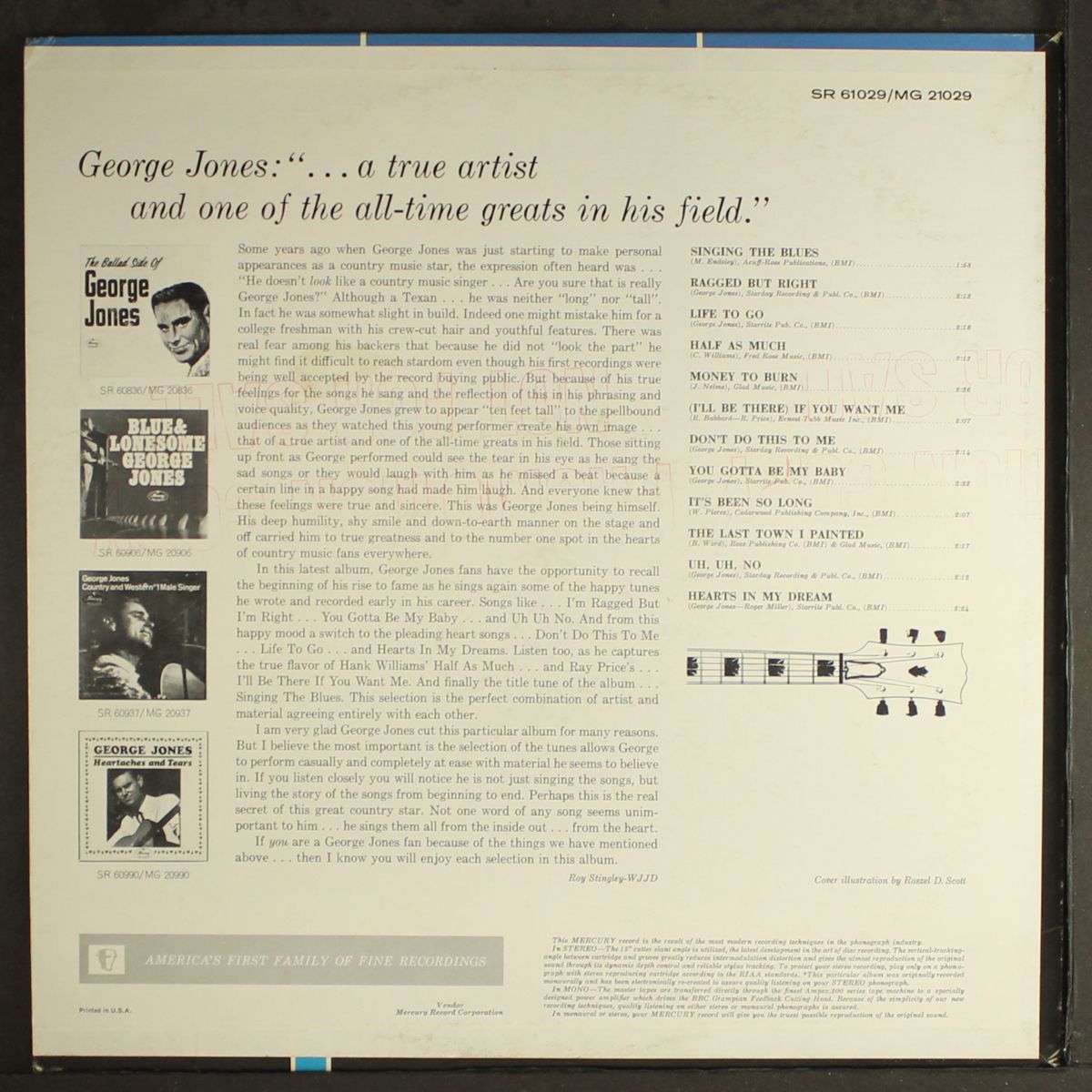 singing the blues by GEORGE JONES