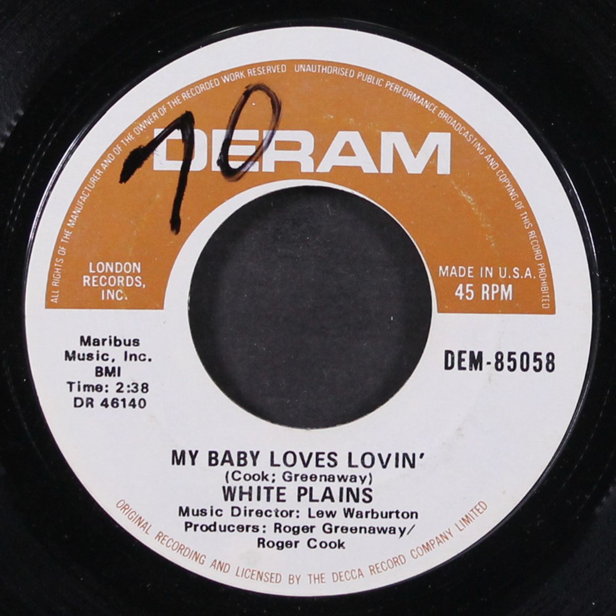 my baby loves lovin' / show me your hand by WHITE PLAINS