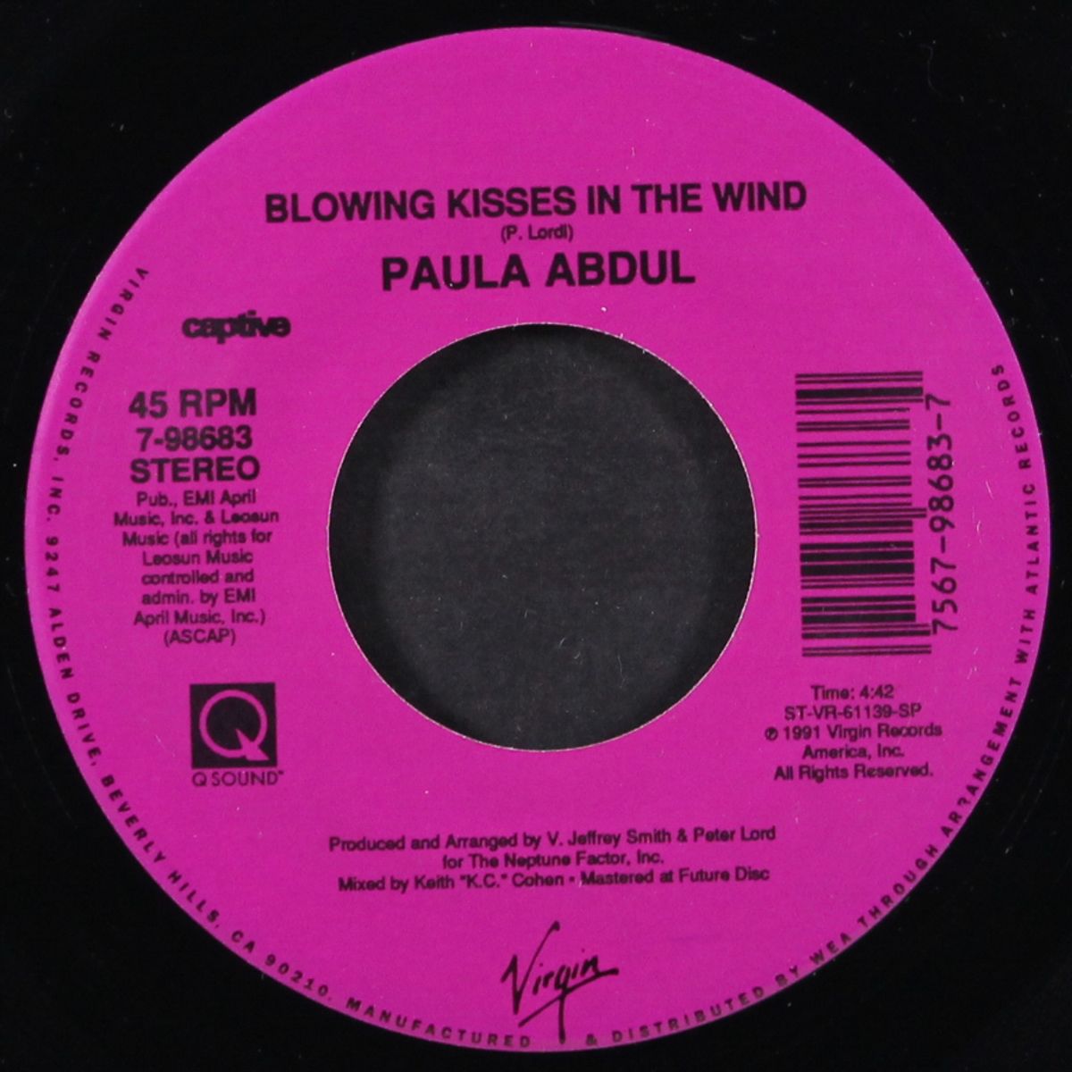 blowing kisses in the wind / spellbound by PAULA ABDUL