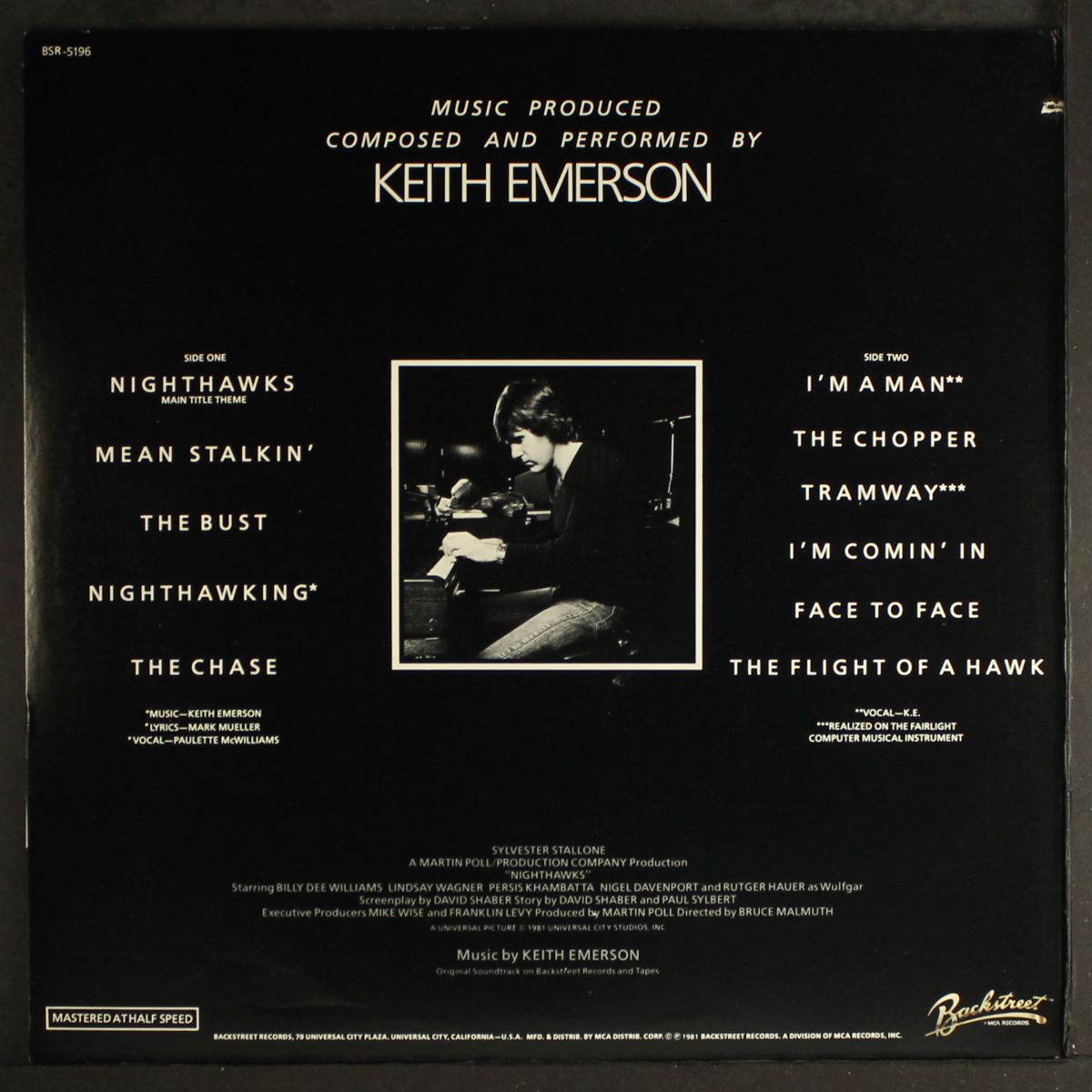 nighthawks soundtrack by KEITH EMERSON