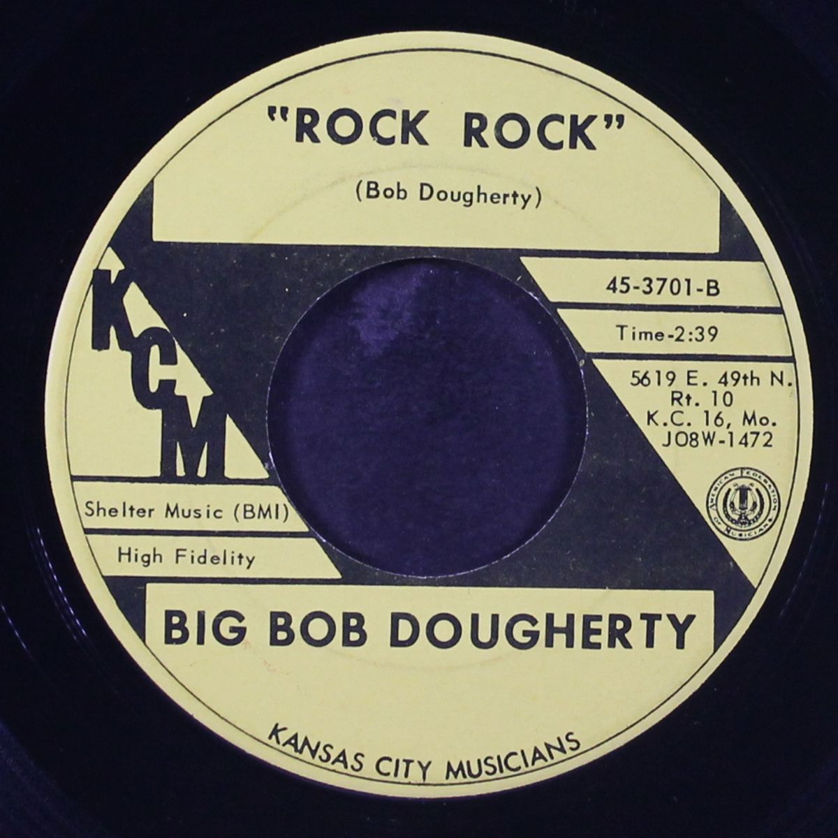 rock rock / dizzy miss lizzie by BIG BOB DOUGHERTY