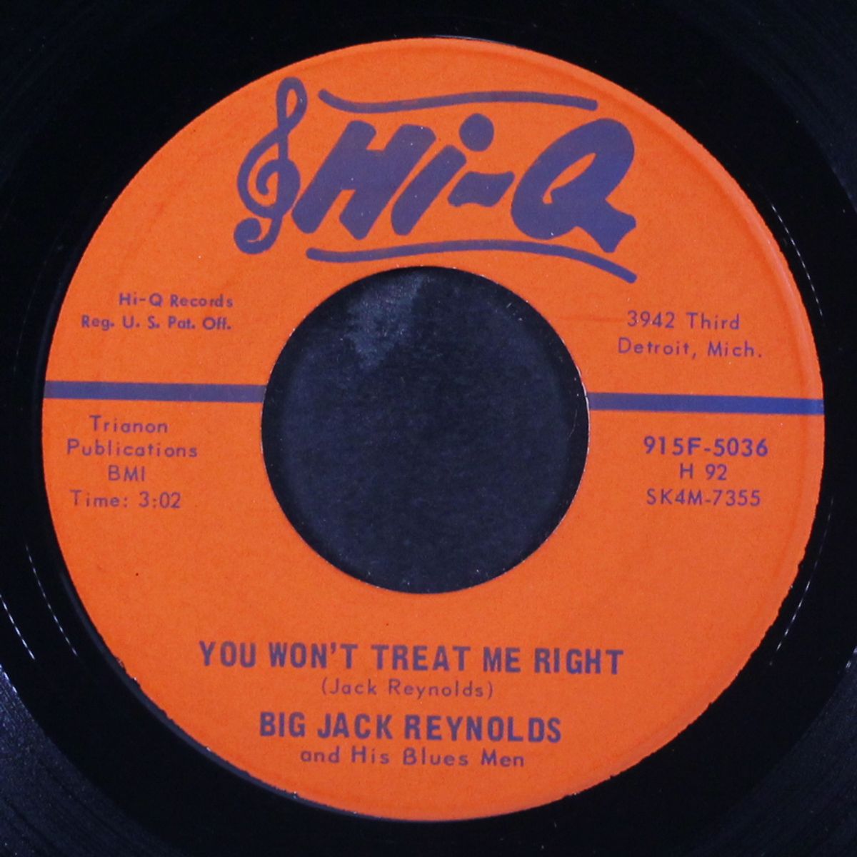 you won't treat me right / i had a little dog by BIG JACK REYNOLDS