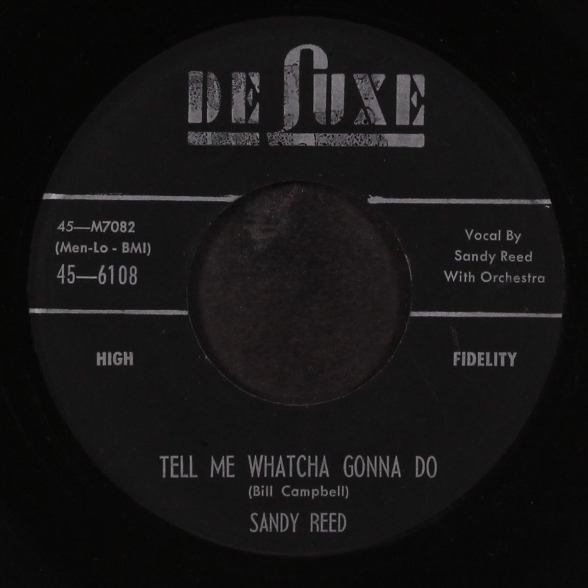 tell me whatcha gonna do / watching the door by SANDY REED