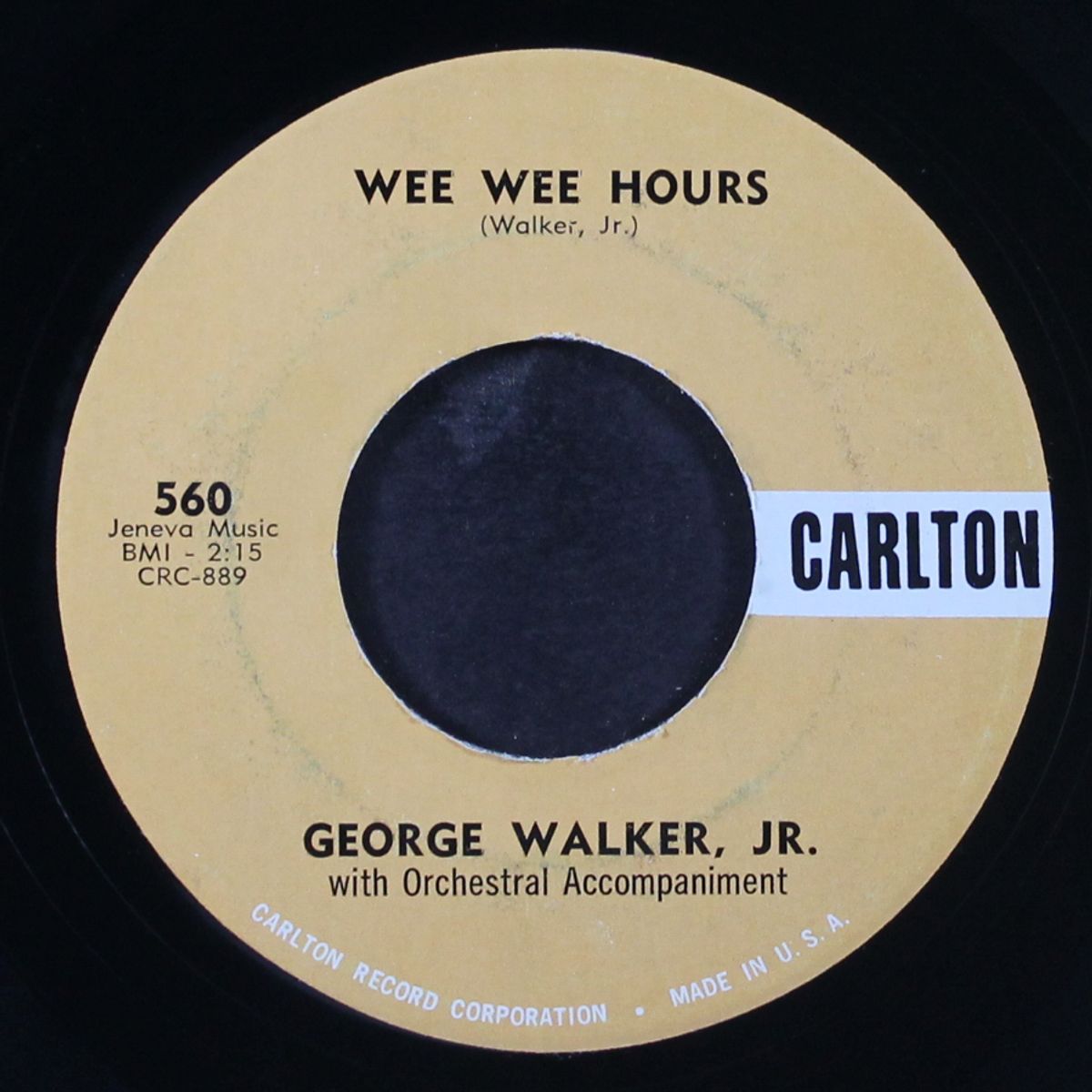 hello baby / wee wee hours by GEORGE WALKER, JR.