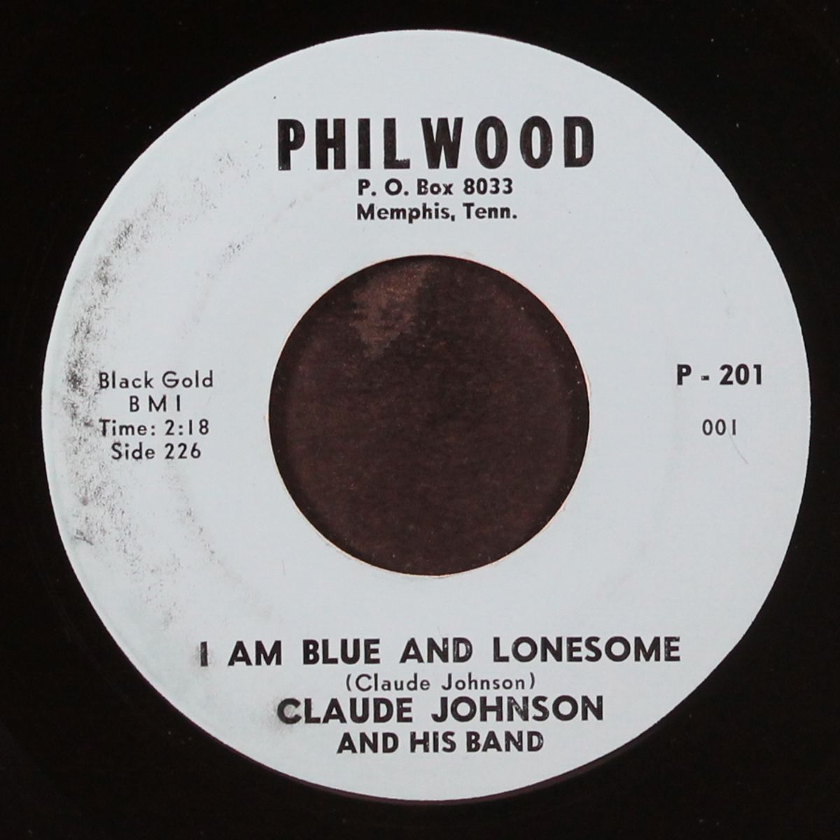 i am blue and lonesome / sitting here thinking by CLAUDE JOHNSON