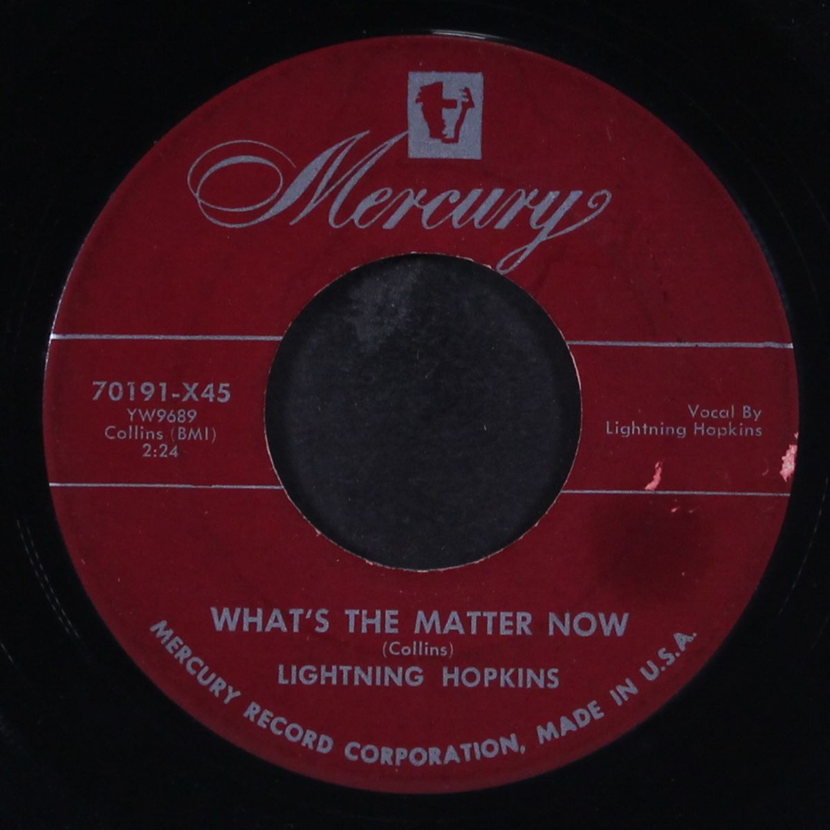 my mama told me / what's the matter now by LIGHTNING HOPKINS