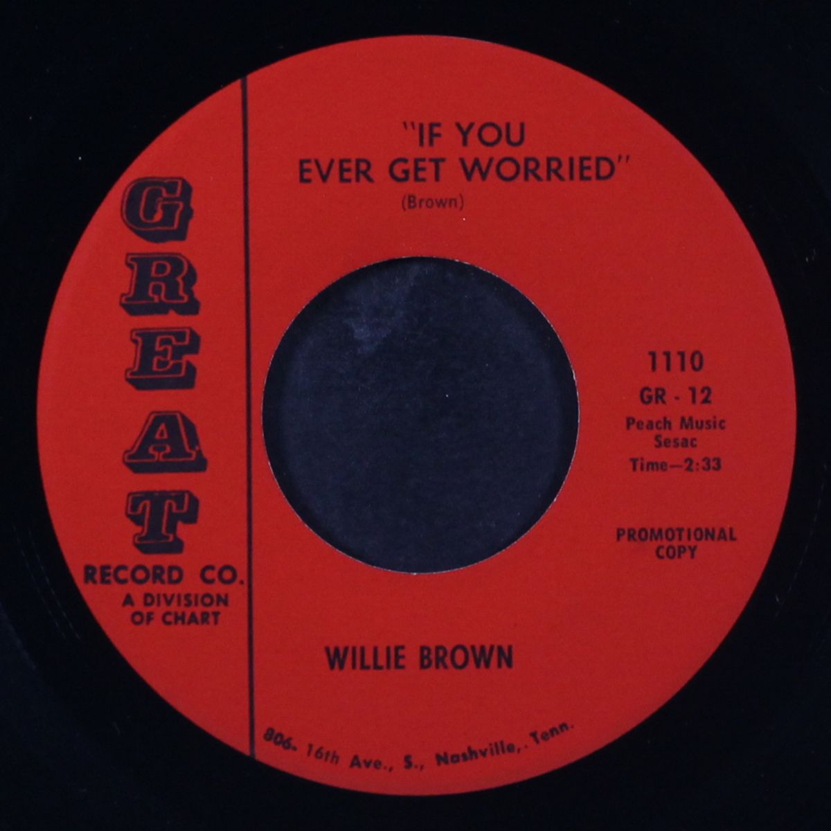 big un / if you ever get worried by WILLIE BROWN
