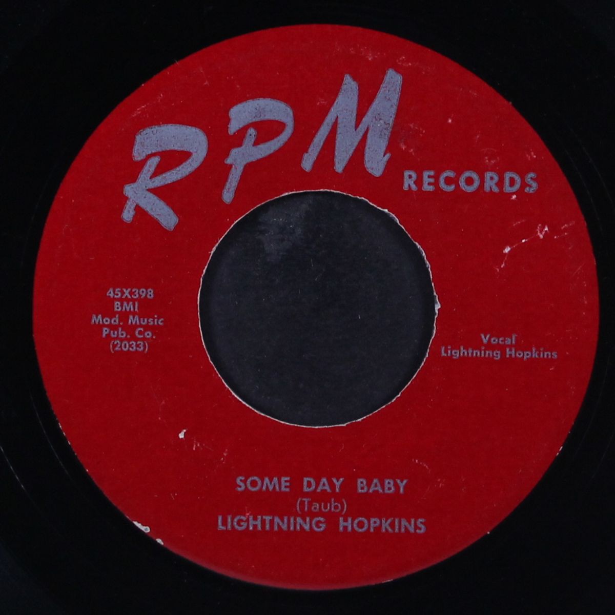 some day baby / santa fe blues by LIGHTNING HOPKINS