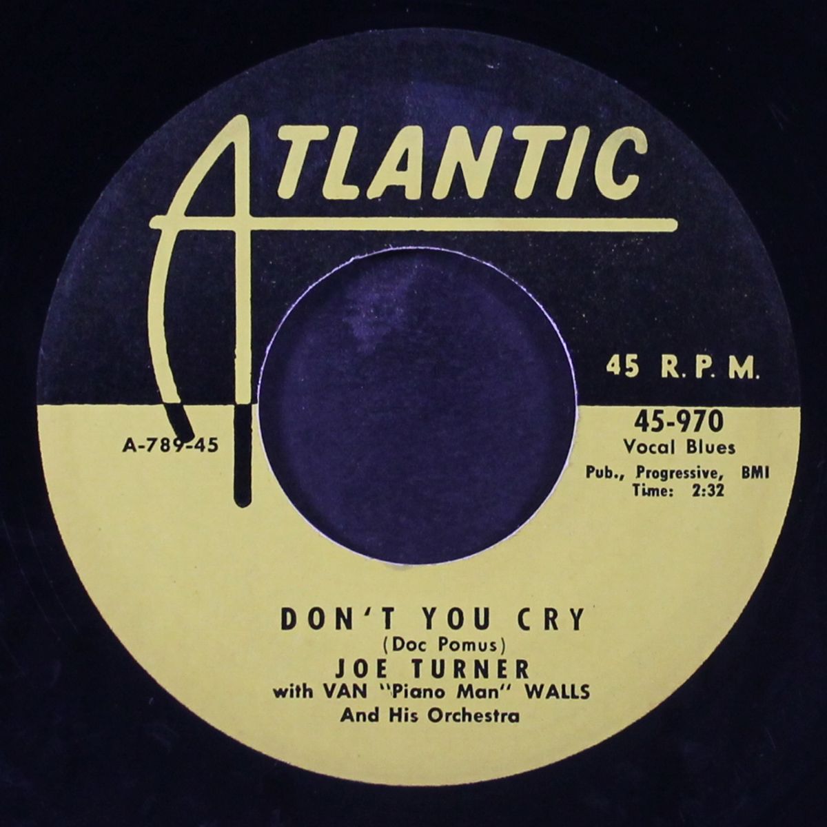 don't you cry / poor lover's blues by JOE TURNER