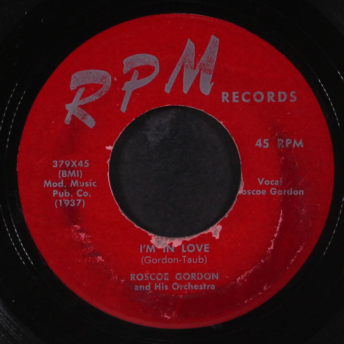 i'm in love / just in from texas by ROSCOE GORDON