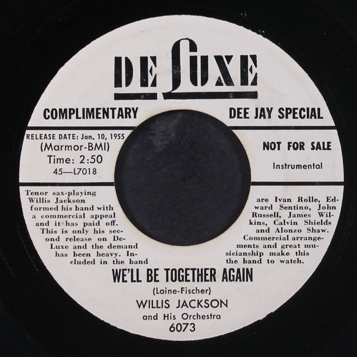howling at midnight / we'll be together again by WILLIS JACKSON