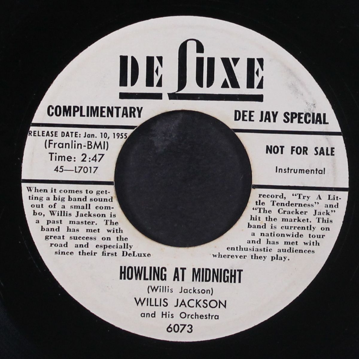howling at midnight / we'll be together again by WILLIS JACKSON