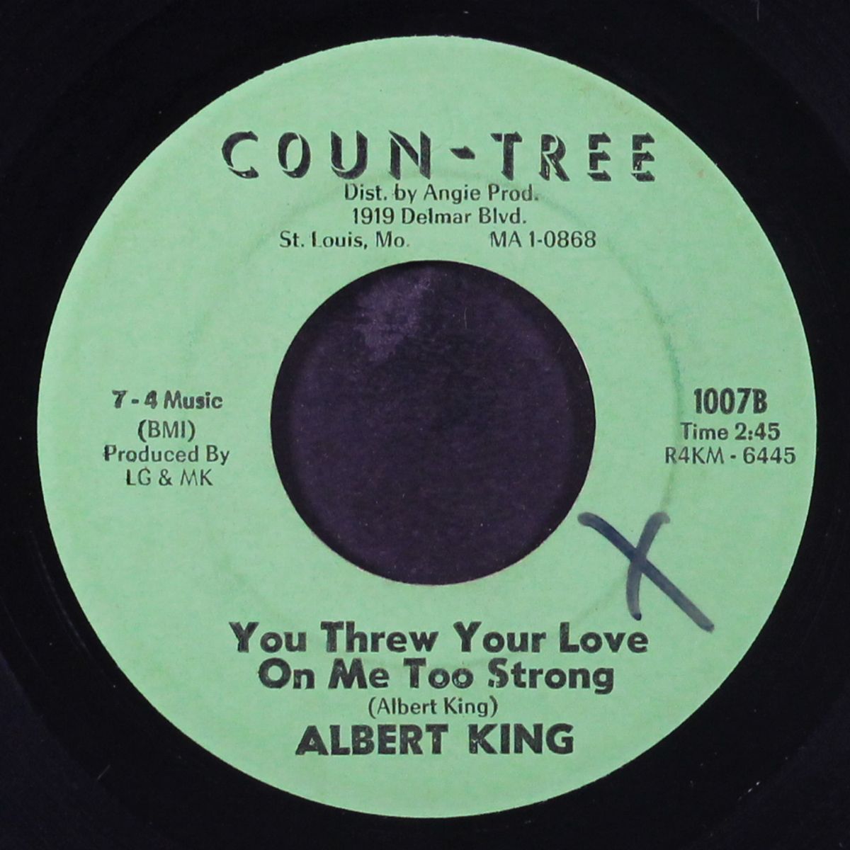 lonesome / you threw your love on me too strong by ALBERT KING