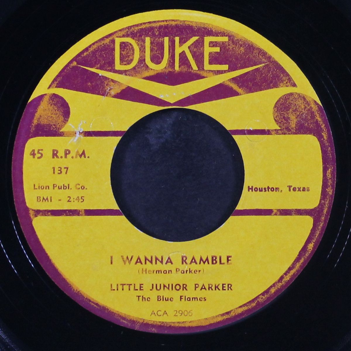 i wanna ramble / backtracking by LITTLE JUNIOR PARKER