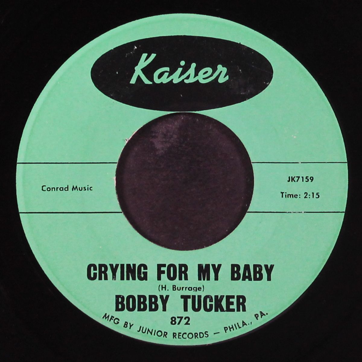 crying for my baby / looking for an angel by BOBBY TUCKER