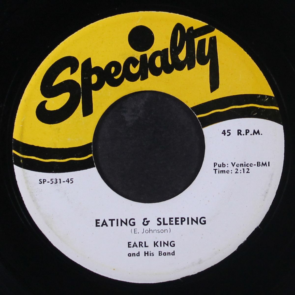 eating & sleeping / no one but me by EARL KING