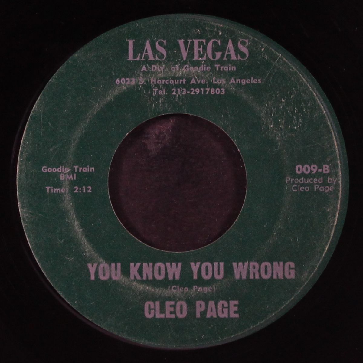 you know you wrong / leaving mississippi by CLEO PAGE