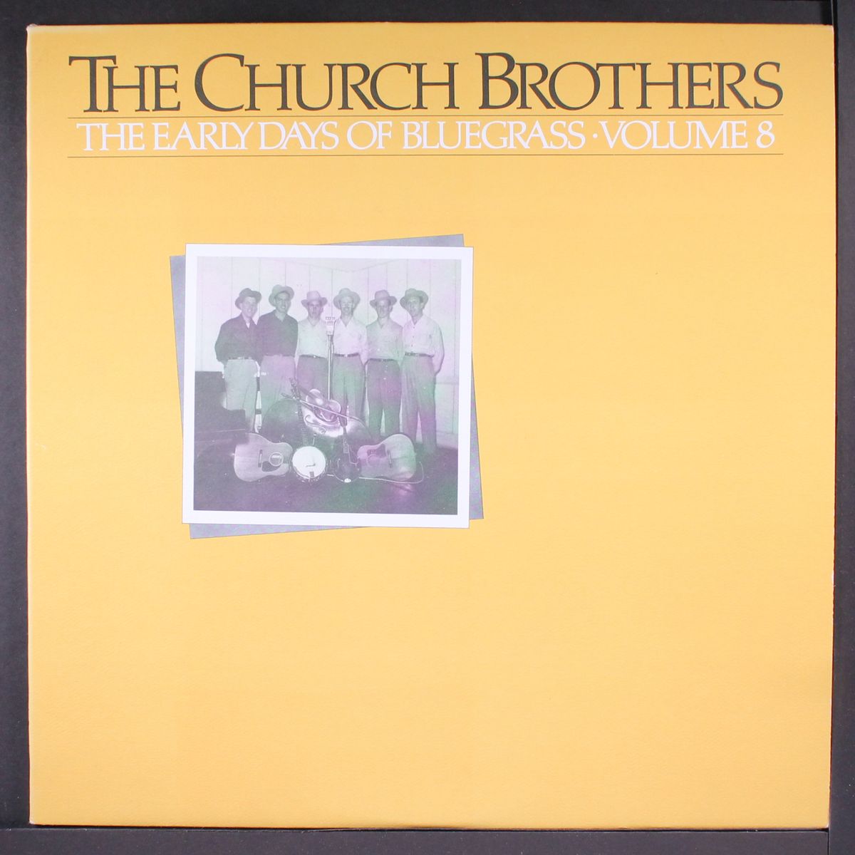 the early days of bluegrass, vol. 8 by CHURCH BROTHERS