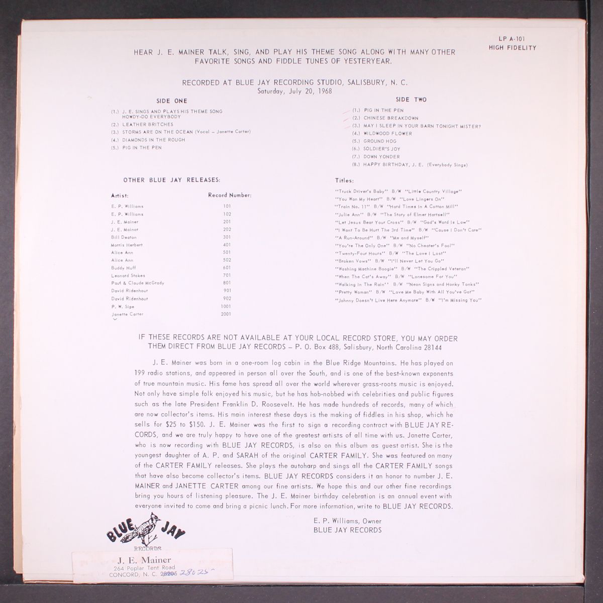 happy 70th birthday by J.E. MAINER