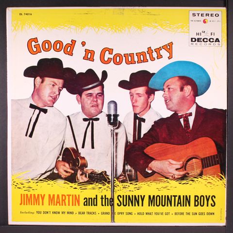 JIMMY MARTIN & SUNNY MOUNTAIN BOYS
