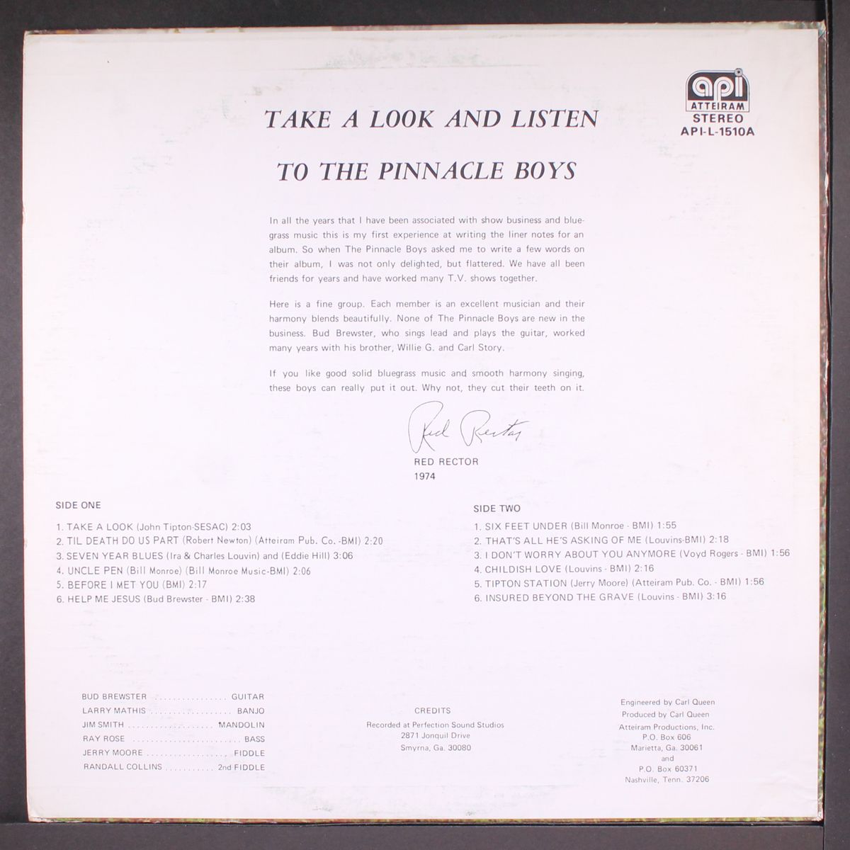 take a look and listen to by PINNACLE BOYS