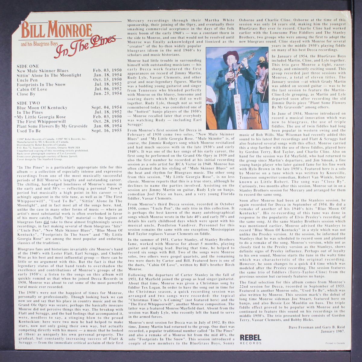 in the pines by BILL MONROE