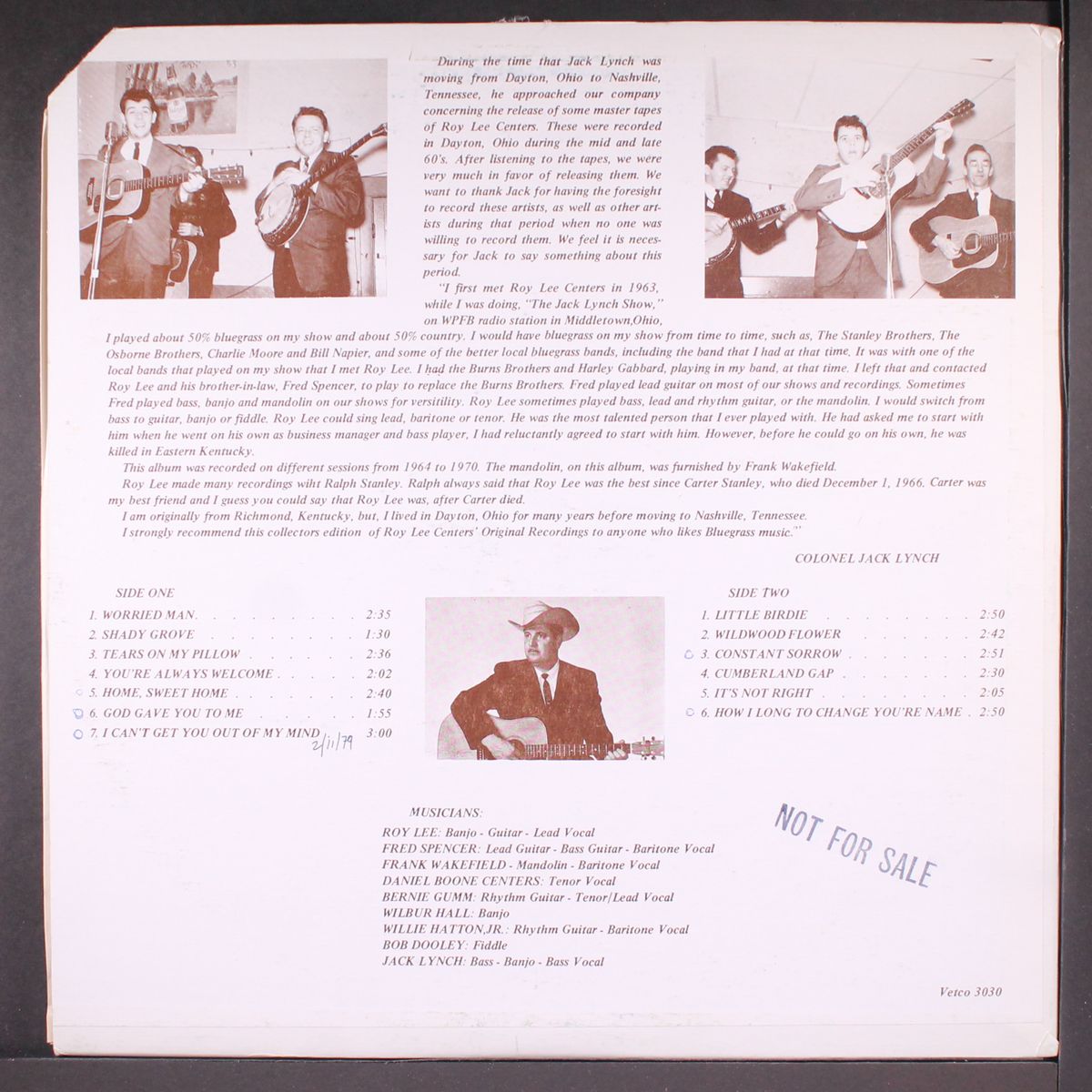 the early years, vol. 1 by ROY LEE CENTERS