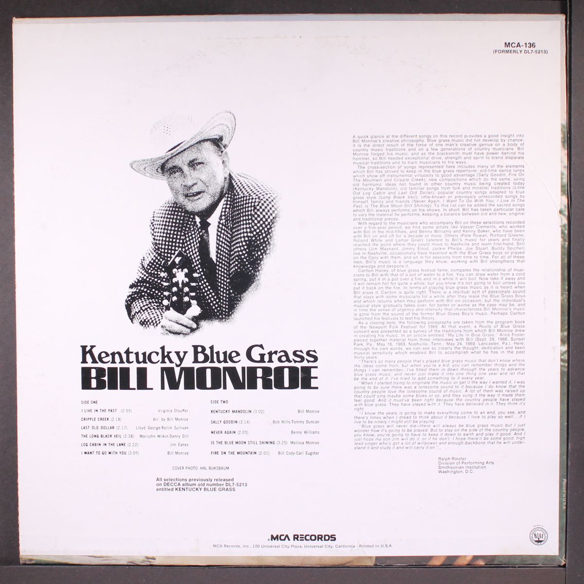 kentucky blue grass by BILL MONROE