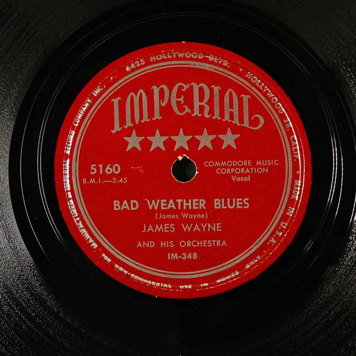 a two faced man / bad weather blues by JAMES WAYNE