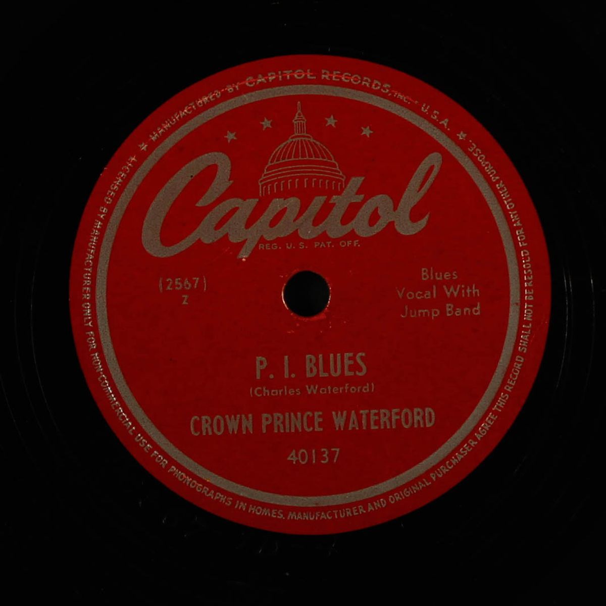 leaping boogie / p.i. blues by CROWN PRINCE WATERFORD